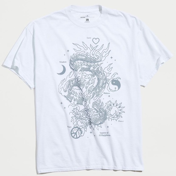 Urban Outfitters Other - Urban Outfitters Dragon Source Of Happiness Tee NWT Size S